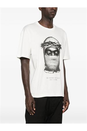 T-shirt Corona Mask in cotone bianco IH NOM UH NIT | NUS26275081